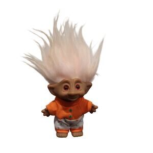 Ace Novelty 4” Treasure Troll Doll Heart Outfit Pink Hair & Jewel Vintage 90’s